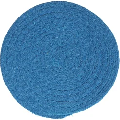 Gifi Dessous de plat rond coton rouge vert ou bleu x2