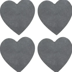 Gifi Dessous de verre ardoise coeur x4