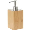 Gifi Aménagement Salle De Bain^Distributeur à savon bambou marron naturel
