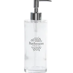 Gifi Aménagement Salle De Bain^Distributeur à savon design fleur avec inscription bathroom