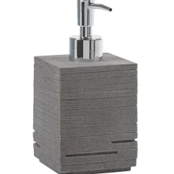Gifi Aménagement Salle De Bain^Distributeur à savon gris imitation pierre