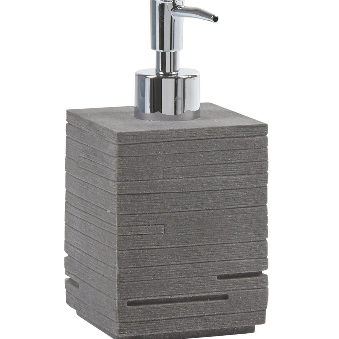 Gifi Aménagement Salle De Bain^Distributeur à savon gris imitation pierre