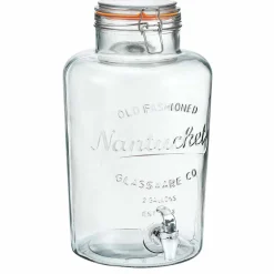 Gifi Distributeur de boisson transparent inscription relief 8 L