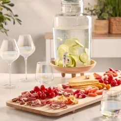 Gifi Distributeur de boisson transparent inscription relief 8 L