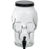 Gifi Distributeur de boisson tête de mort en verre 5L