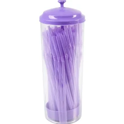Gifi Distributeur de pailles violettes