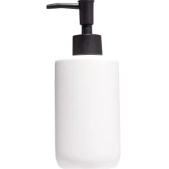 Gifi Aménagement Salle De Bain^Distributeur de savon céramique blanc Ø7xH18,5cm