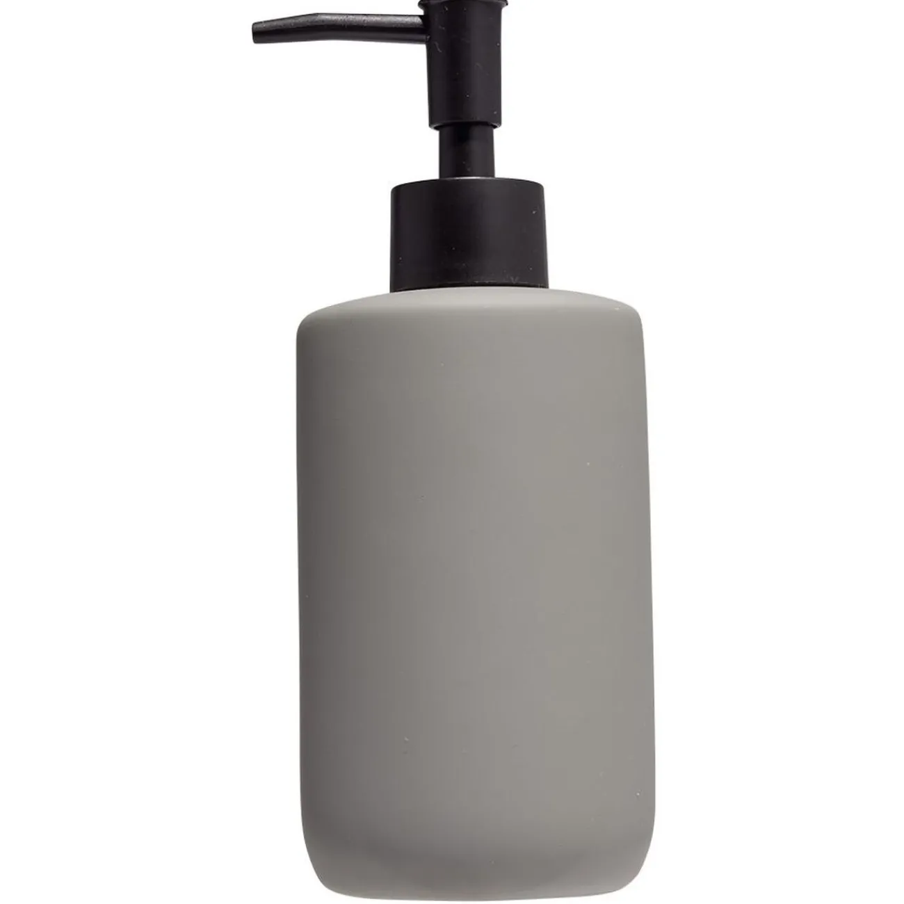 Gifi Aménagement Salle De Bain^Distributeur de savon céramique gris Ø7xH18,5cm