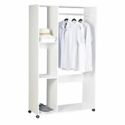 Gifi Rangement|Dressing vestiaire à roulettes