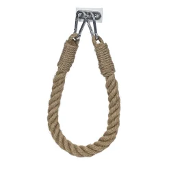 Gifi Equipement Wc^Dérouleur de papier WC en corde marron