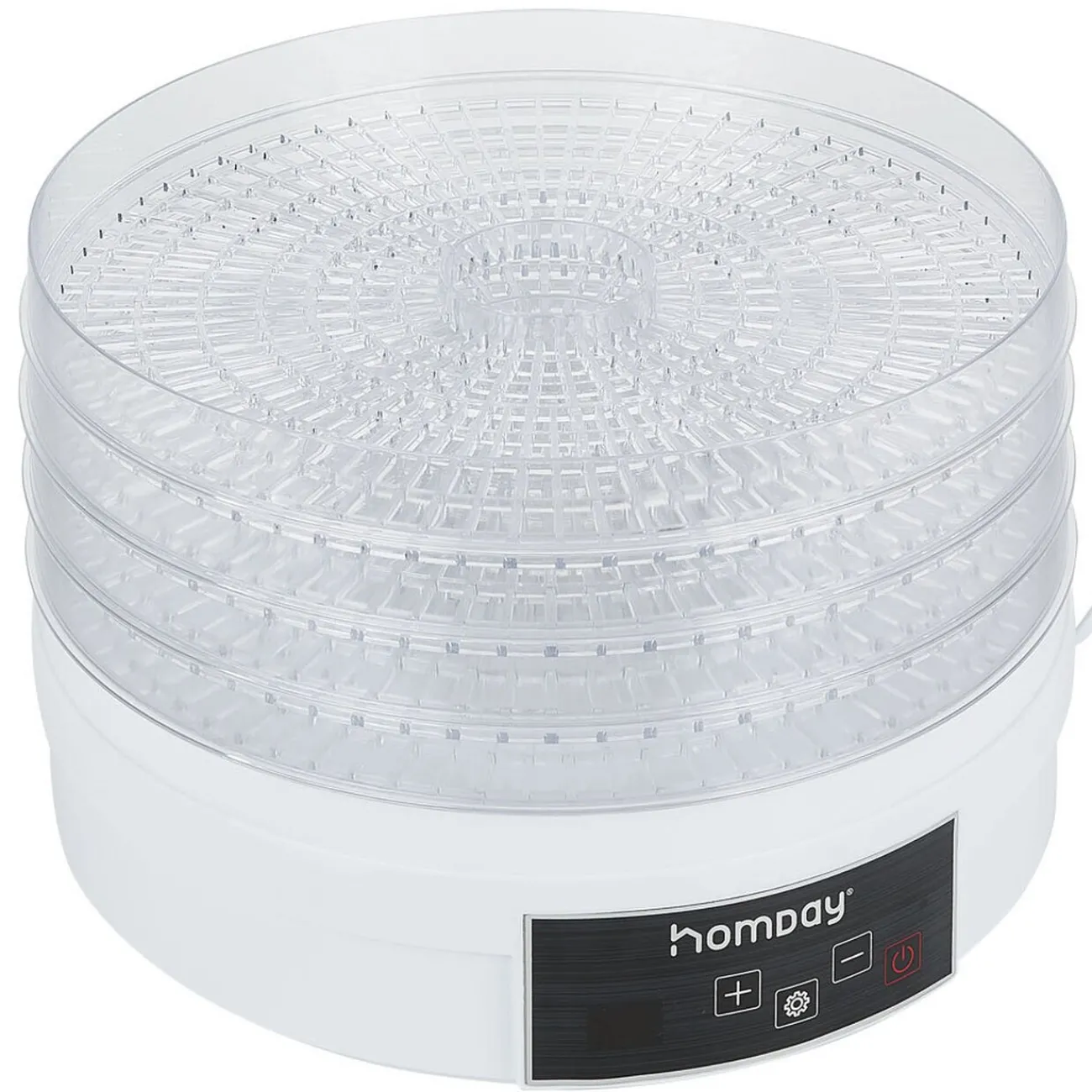 Gifi Déshydrateur alimentaire Homday 350W ABS blanc Ø30cm