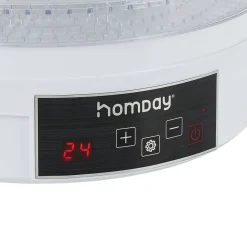 Gifi Déshydrateur alimentaire Homday 350W ABS blanc Ø30cm