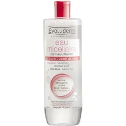 Gifi Beauté^Eau micellaire Evoluderm démaquillante peaux réactives 500 ml