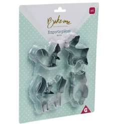 Gifi Emporte pièce forme animal inox argenté x4