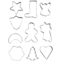 Gifi Emporte-pièces inox forme Noël x10