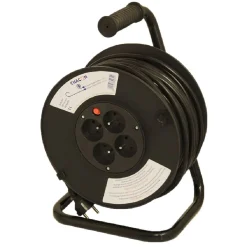 Gifi Accessoires Électriques^Enrouleur de bricolage 25m noir