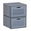 Gifi Rangement|Ensemble Box Cube 2 cases pliables 30x30x60cm