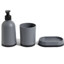 Gifi Aménagement Salle De Bain^Ensemble salle de bain porte-savon, distributeur et pot