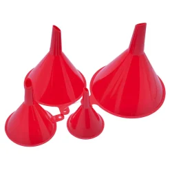 Gifi Entonnoir en plastique rouge - Lot de 4