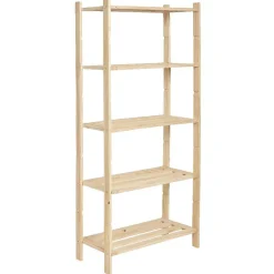 Gifi Rangement|Etagère 5 niveaux en pin naturel