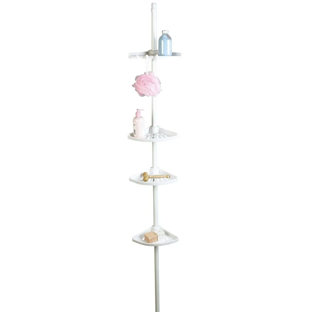 Gifi Equipement Douche^Etagère d'angle de douche extensible