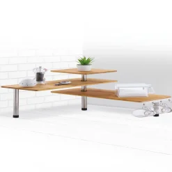 Gifi Etagère d'angle modulable en bambou