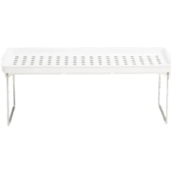 Gifi Rangement|Etagère de cuisine blanche empilable