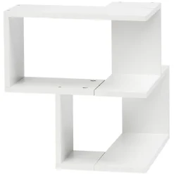 Gifi Rangement|Etagère double spécial angle couleur blanc