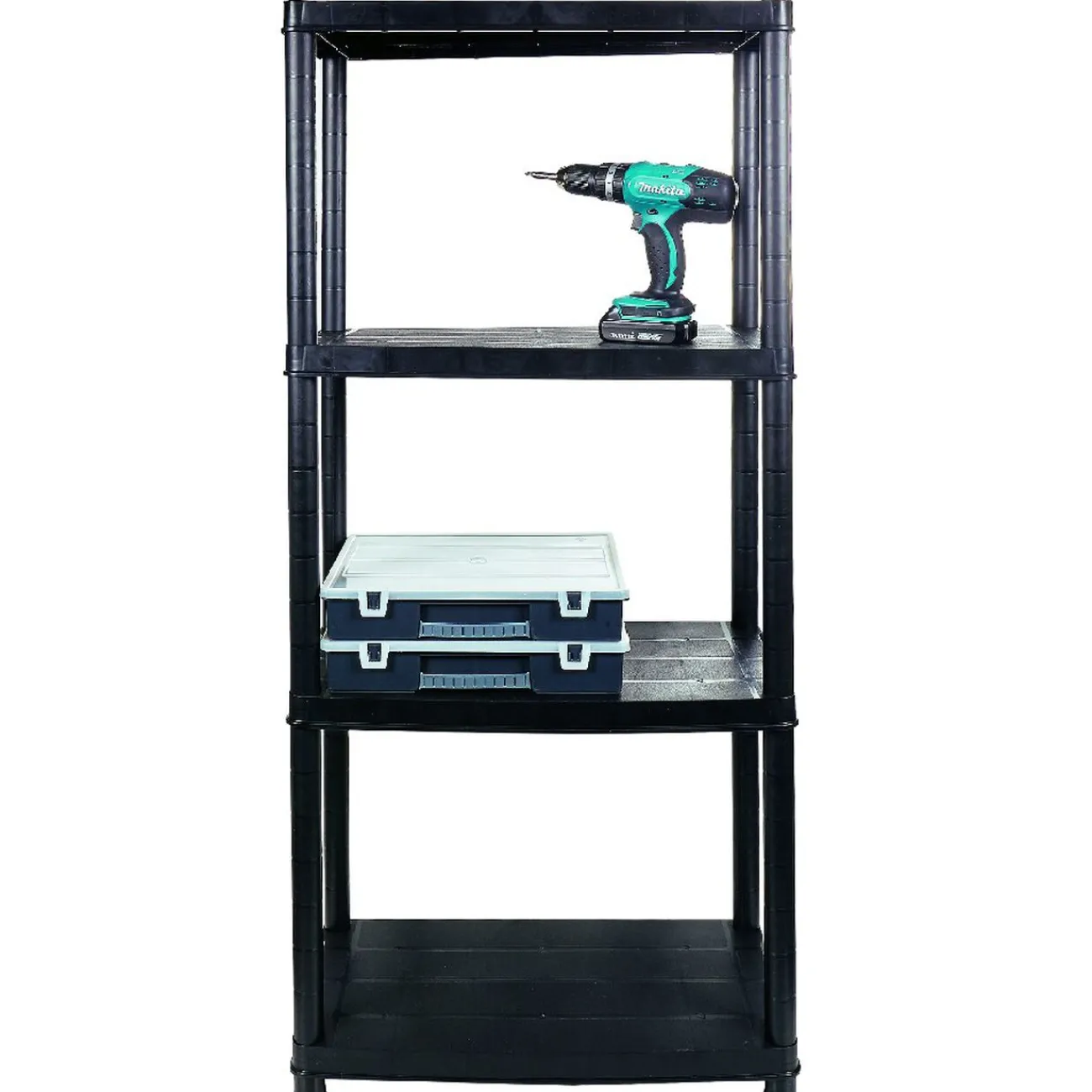 Gifi Rangement|Etagère noire 4 niveaux