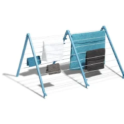 Gifi Entretien Du Linge|Etendoir à linge baignoire extensible bleu