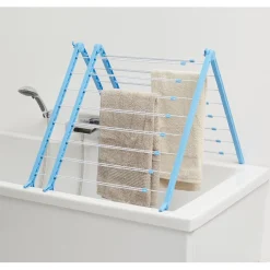 Gifi Entretien Du Linge|Etendoir à linge baignoire extensible bleu