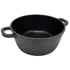 Gifi Faitout noir couvercle verre transparent