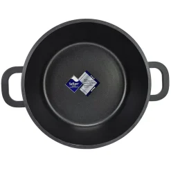 Gifi Faitout noir couvercle verre transparent