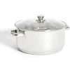 Gifi Faitout tous feux dont induction inox et verre Ø25,5cm