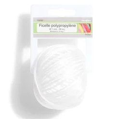 Gifi Quincaillerie^Ficelle en polypropylène blanc Ø1 mm - L.50 m