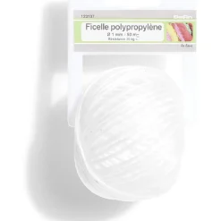 Gifi Quincaillerie^Ficelle en polypropylène blanc Ø1 mm - L.50 m