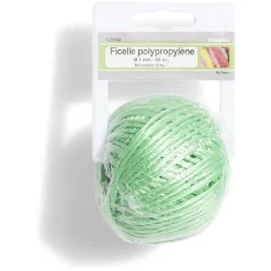 Gifi Quincaillerie^Ficelle en polypropylène vert Ø1 mm - L.50 m