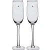 Gifi Flûte à champagne avec coeur et strass x2
