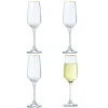 Gifi Flûte à champagne bord doré 19,5cl x4