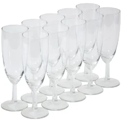 Gifi Flûte à champagne en verre 15cl x10