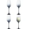 Gifi Flûte à champagne fumé noir 19,5cl x4