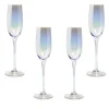 Gifi Flûte à champagne irisé collection Noël givré x4