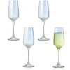 Gifi Flûte à champagne irisé transparent 19,5cl x4