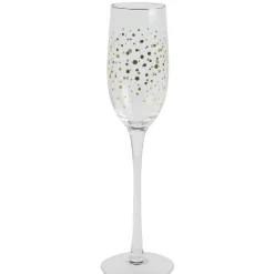 Gifi Flûte à champagne pois doré x4
