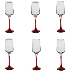 Gifi Flûte à champagne rouge translucide x6