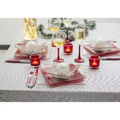 Gifi Flûte à champagne rouge translucide x6