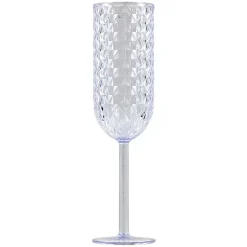 Gifi Flûte de champagne en plastique design diamant x6