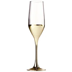 Gifi Flûte en verre Oksana dorée 17cL x4