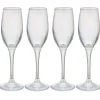 Gifi Flûte en verre transparent irisé x4