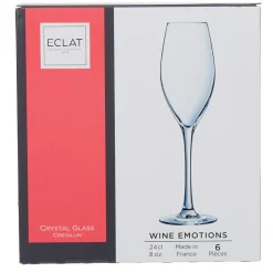 Gifi Flûte verre à vin cristallin gamme Wine Emotion 24 cl x6